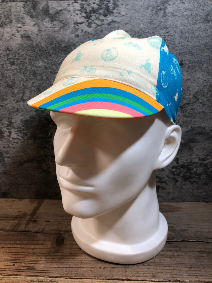 KG249 バレット VALETTE サイクルキャップ 白 水 M 虹