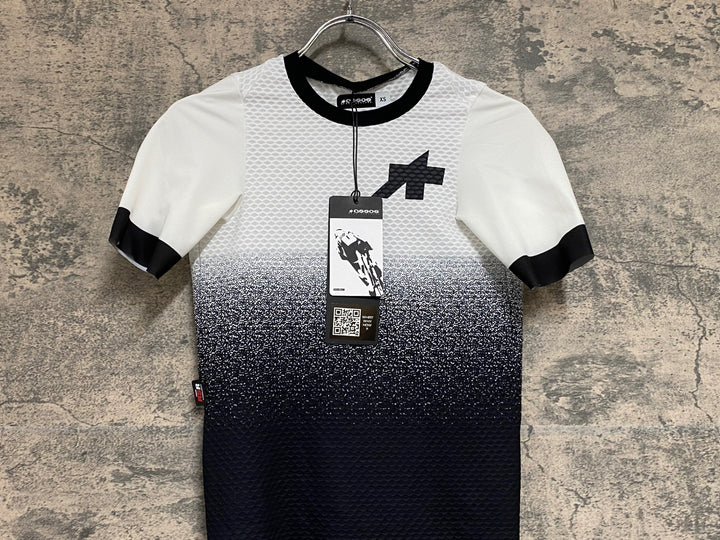 JJ121 アソス ASSOS RSR S9 半袖 サイクルジャージ 白黒 XS