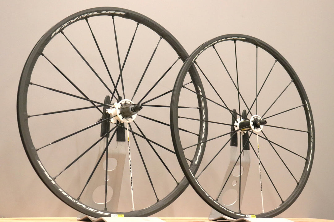 マヴィック MAVIC キシリウム KSYRIUM SLE アルミ クリンチャー ホイールセット シマノ11/12S 15C 【仙台店】