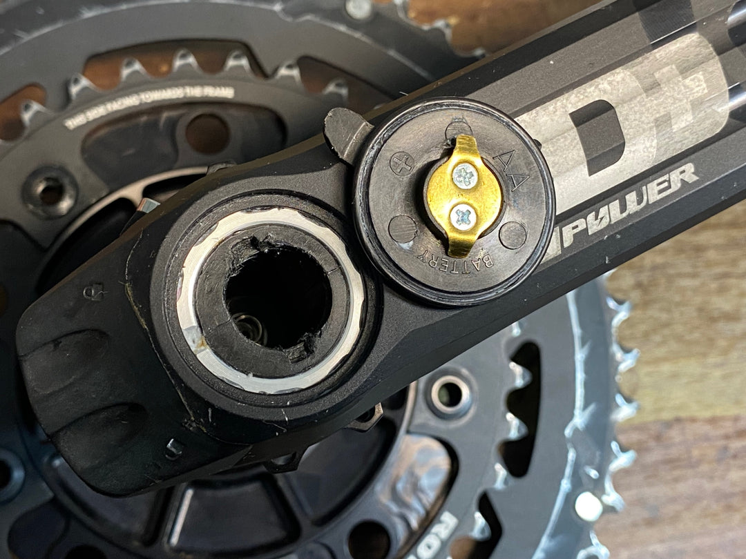 IY473 ローター ROTOR In Power 3D+ パワーメーター クランクセット 170mm 52/36T※電池蓋歪みのためジャンク
