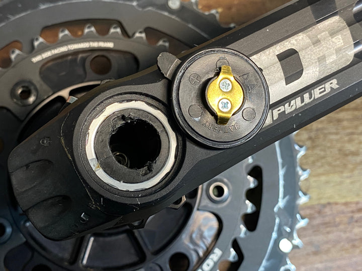 IY473 ローター ROTOR In Power 3D+ パワーメーター クランクセット 170mm 52/36T※電池蓋歪みのためジャンク