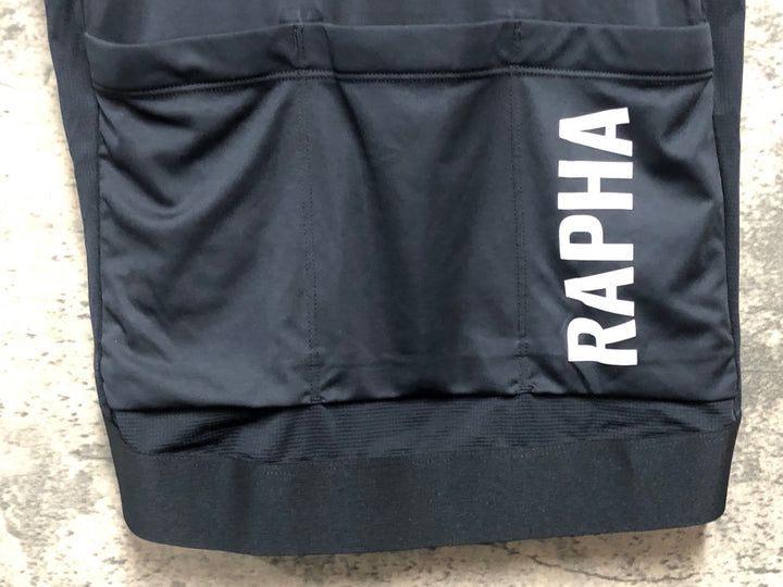 KK261 ラファ Rapha PRO TEAM 半袖 サイクルジャージ 黒 グレー S ※タグカット