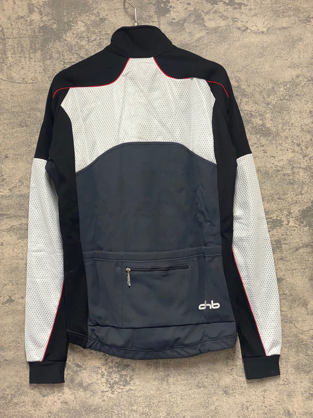 JX620 dhb 長袖 サイクルジャケット 白黒 S 裏起毛