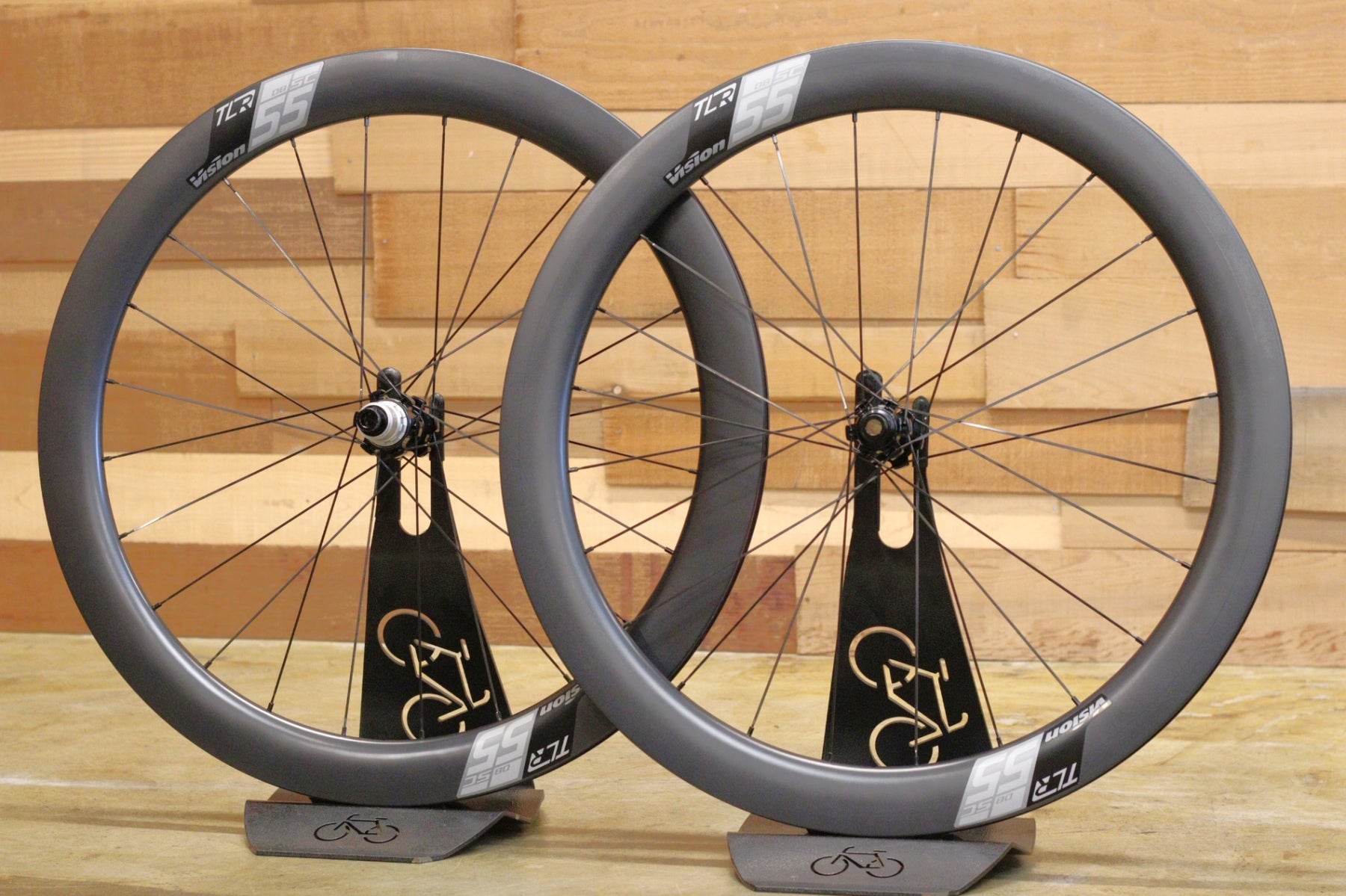 【れそな】Velomann Carbon55mmホイール ヴィジョン VISION SC55 DISC カーボン クリンチャー チューブレス