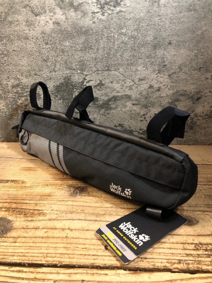 KE576 ジャックウルフスキン Jack Wolfskin トップチューブフレームバッグ ブラック