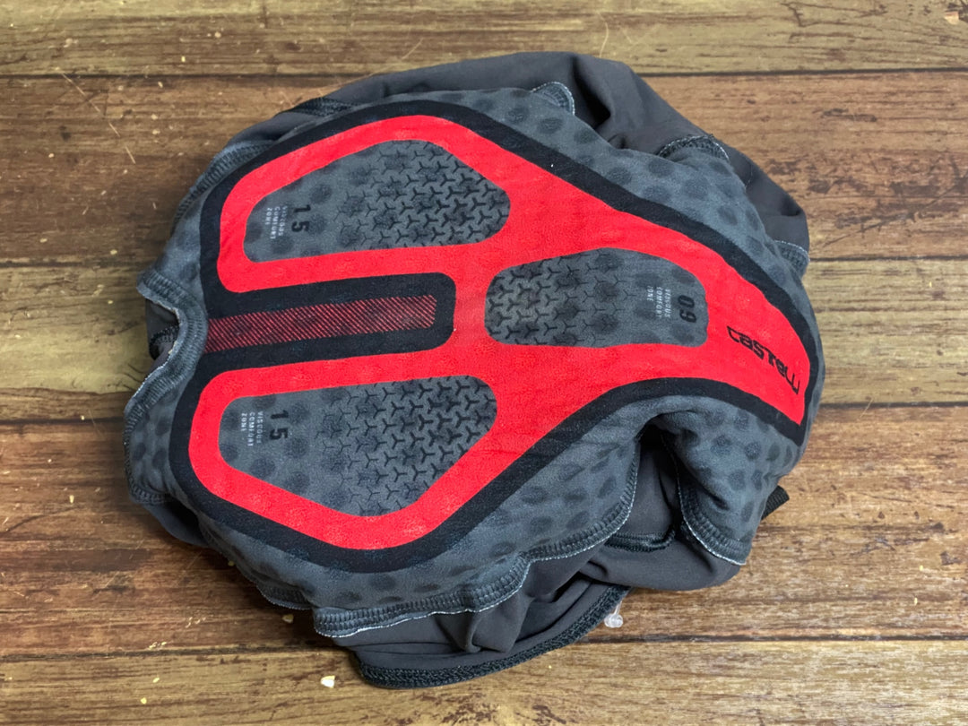 JP533 カステリ CASTELLI ビブショーツ グレー L