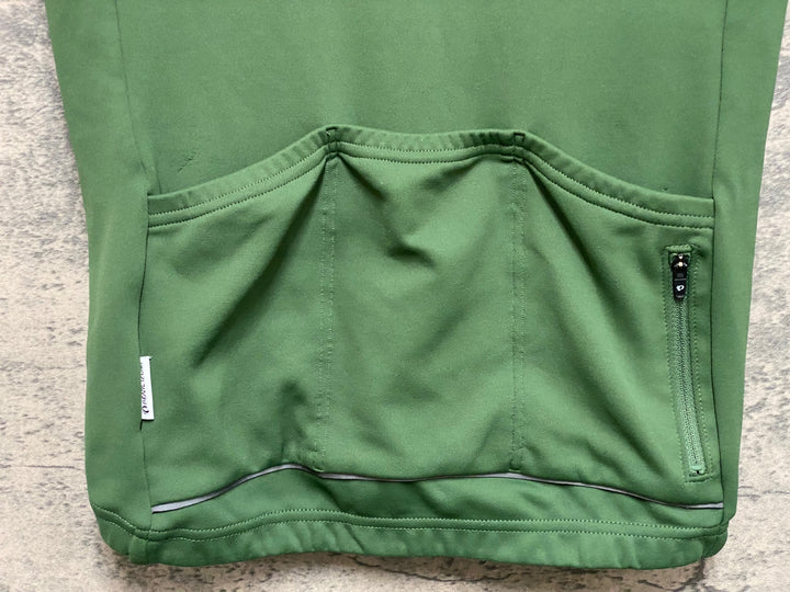 JN240 パールイズミ PEARL iZUMi 半袖 サイクルジャージ 緑 L ※ほつれ、擦れ有