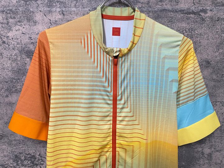 KC944 ラファ Rapha TUNNEL VISION PT TRAINING JERSEY 半袖 サイクルジャージ 黄 L