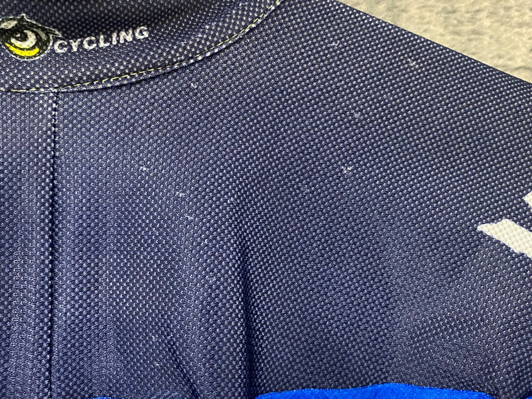 KJ826 スポーツフル sportful 半袖 サイクルジャージ 黃 紺 M SAXO BANK
