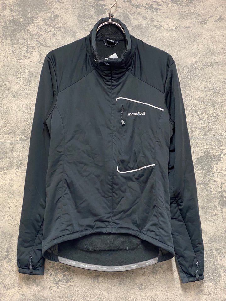 JO167 モンベル mont-bell 長袖 サイクルジャケット 黒 レディース M 裏起毛