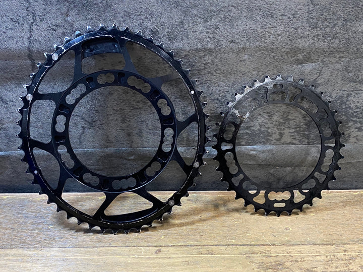 KP671 ローター ROTOR Q-RINGS 楕円 チェーンリングセット 50/36T 11S カンパ5armコンパクト用 36×110-113