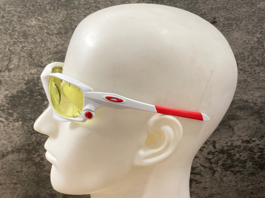 KL971 オークリー OAKLEY ジョーボーン JAWBONE サングラス アイウェア 白赤 レンズ付属