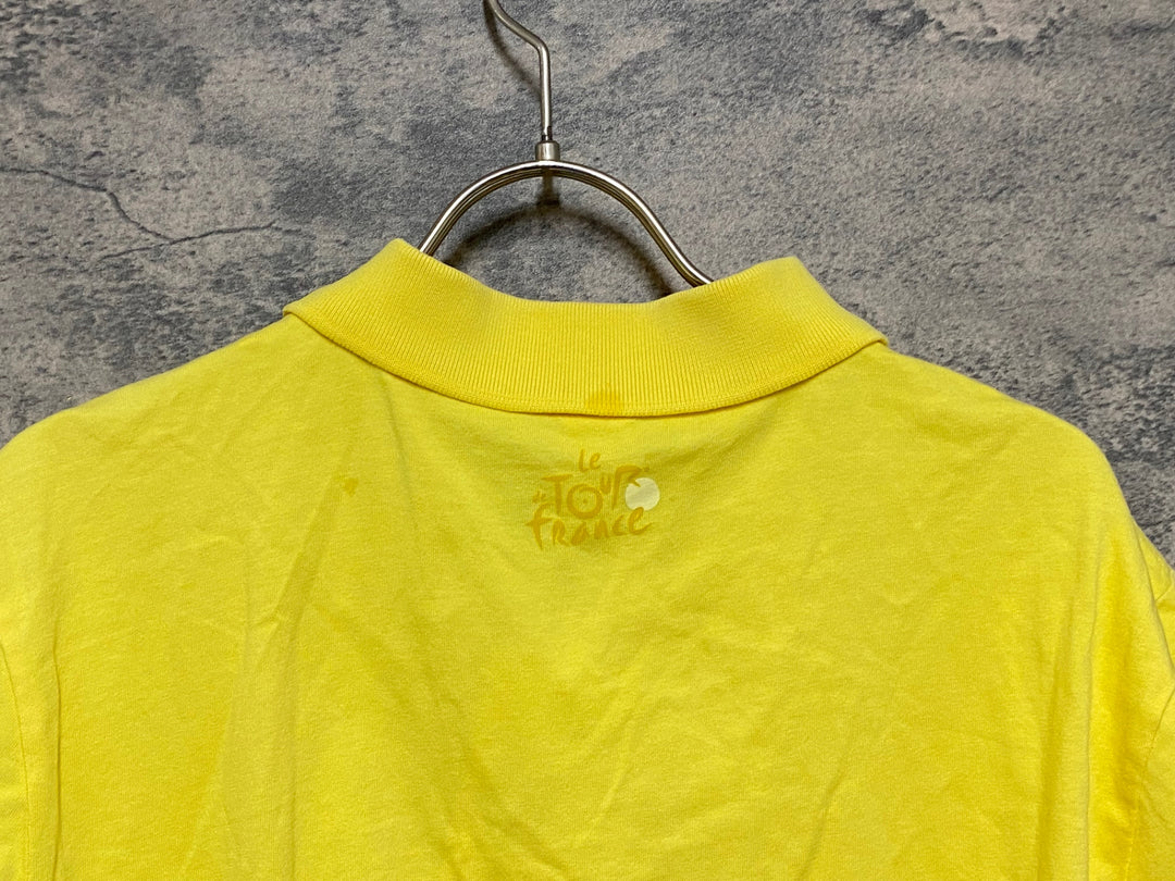 JO862 ルコックスポルティフ le coq sportif 半袖 ポロシャツ 黄 L Le Tour de France