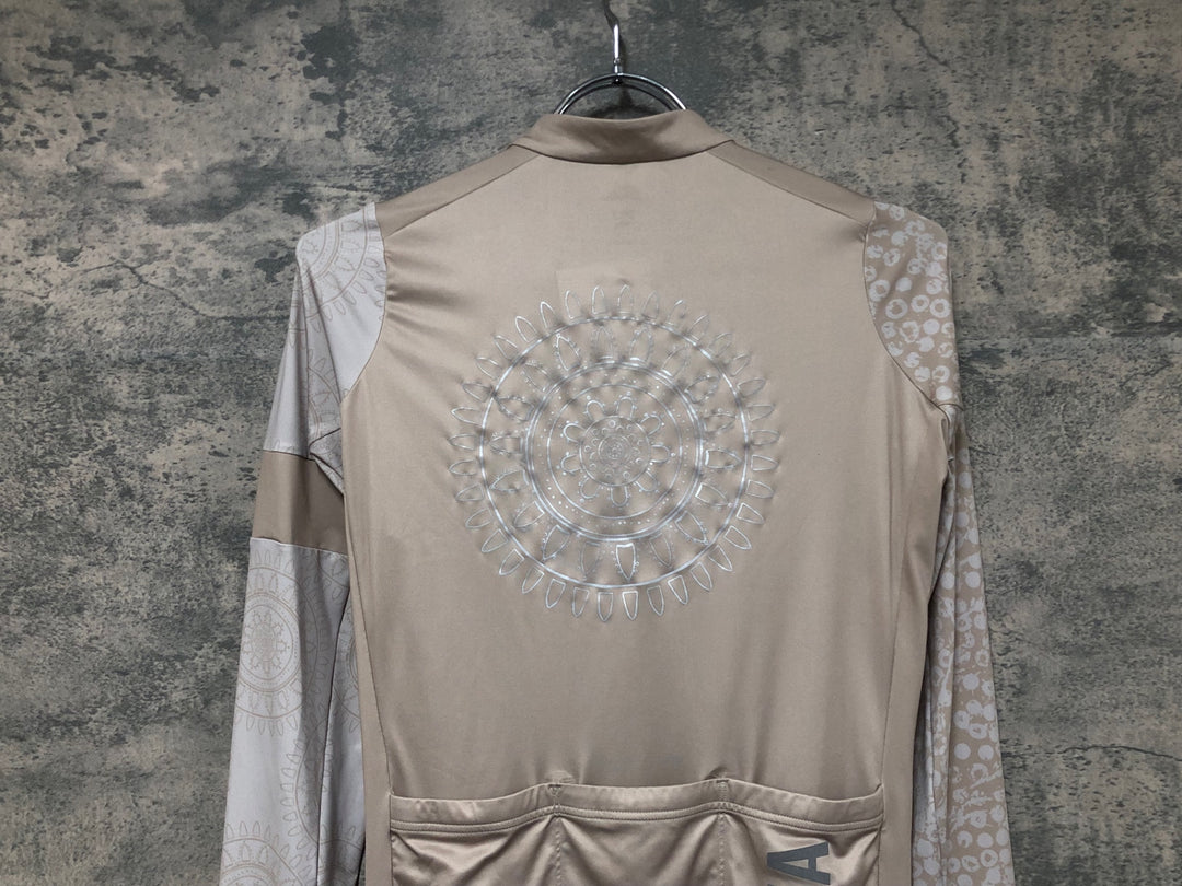 JO807 ラファ Rapha PRO TEAM LONG SLEEVE TRAINING JERSEY 長袖 サイクルジャージ ベージュ S