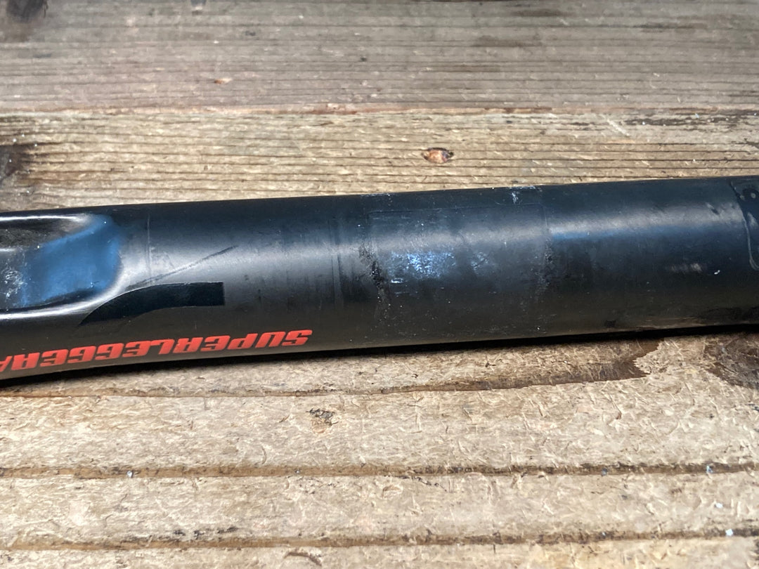 JU277 デダエレメンティ DEDA ELEIMENTI SUPERLEGGERA カーボン ドロップハンドル エンド外-外420mm Φ31.7 ※クランプ痕有り