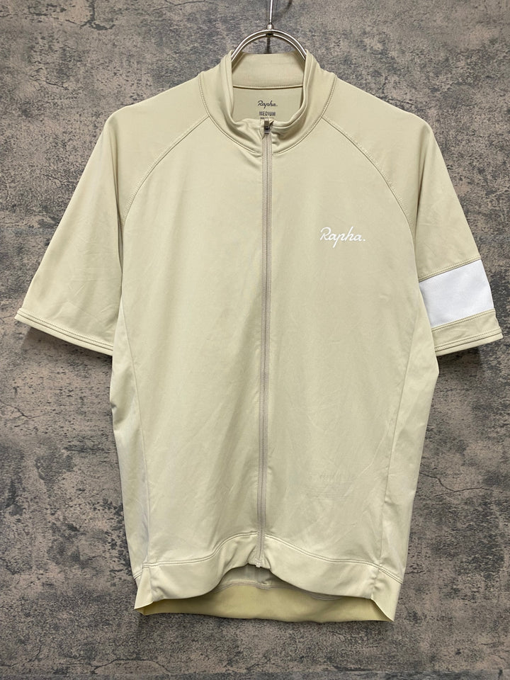 KM067 ラファ Rapha MEN'S CORE JERSEY 半袖 サイクルジャージ ベージュ S