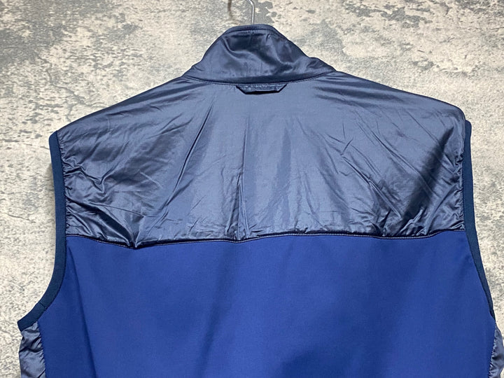 KI472 パールイズミ PEARL iZUMi ダウン サイクルベスト ジレ 裏起毛 M 紺