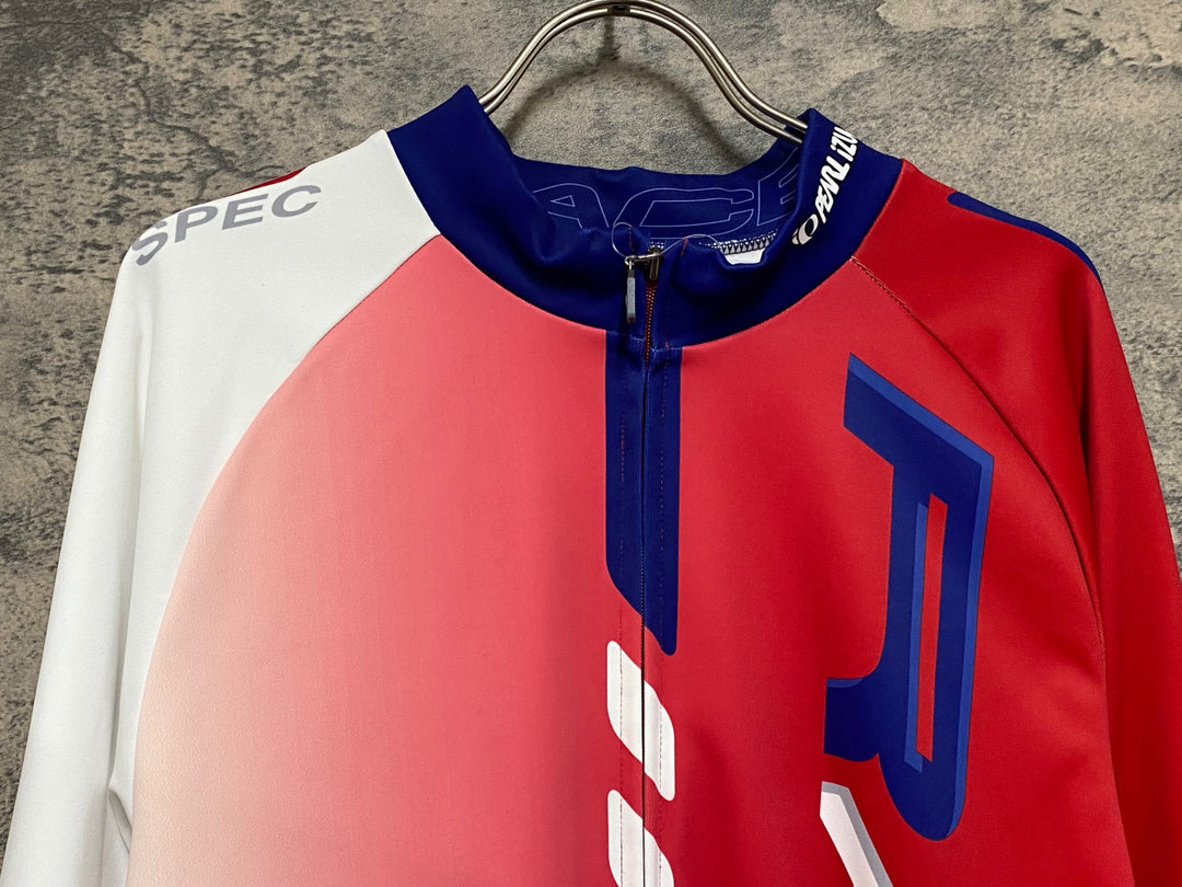 JN609 パールイズミ PEARL iZUMi 長袖 サイクルジャージ ピンク白 3L 裏起毛