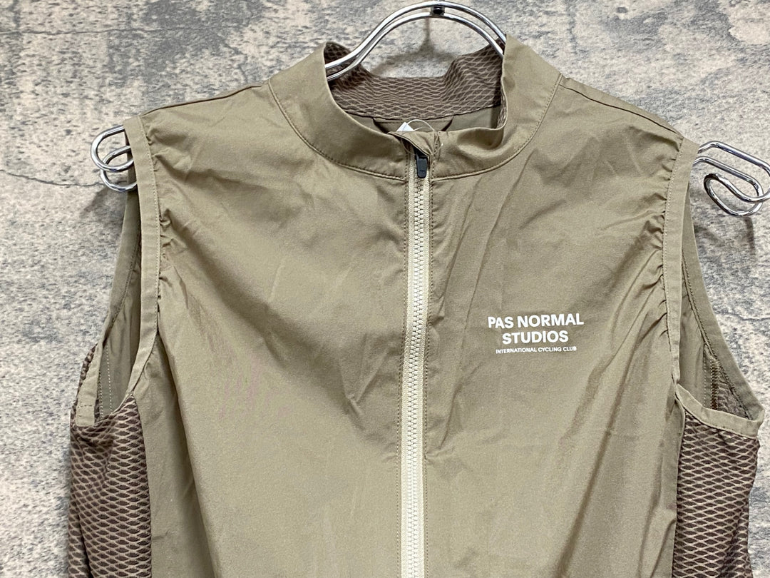 KA597 パスノーマルスタジオ PAS NORMAL STUDIOS STOW AWAY GILET ジレ サイクルベスト ベージュ L