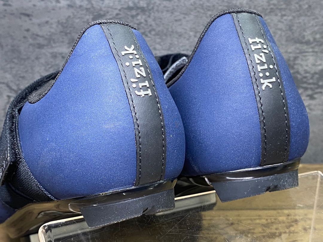 JJ115 フィジーク fizik テンポ TEMPO R5 POWERSTRAP shoes ビンディングシューズ 紺 EU43