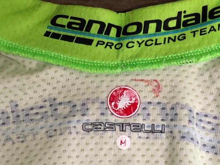 KD666 カステリ CASTELLI 半袖 サイクルジャージ 緑 M CANNONDALE