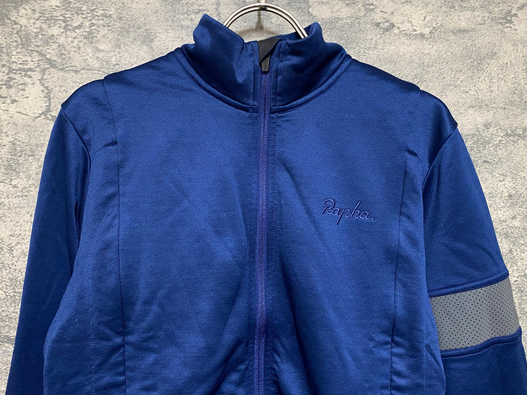 JS011 ラファ Rapha CLASSIC WINTER JACKET 長袖 サイクルジャケット 紺 M 裏起毛
