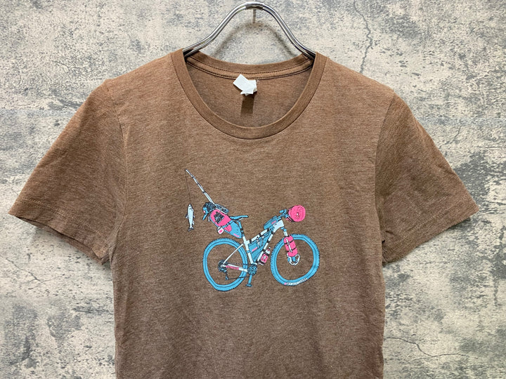 JS108 キャンバス CANVAS 半袖 Tシャツ 茶 XS