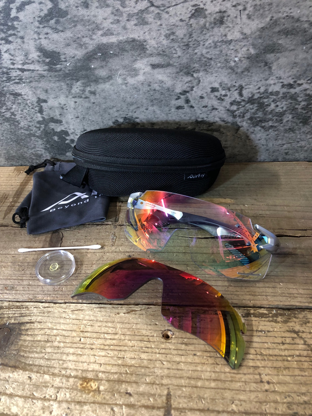 JO337 AirFly AF-301 サングラス アイウェア シルバー レンズ付属