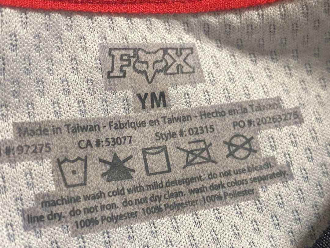 JV401 FOX 長袖 トレイルシャツ 黒 YM