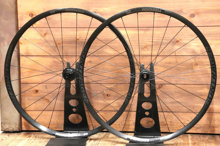 ボントレガー BONTRAGER パラダイム PARADIGM COMP 25 DISC アルミ チューブレスレディ ホイールセット シマノ11S/12S 25C 【東京南麻布店】