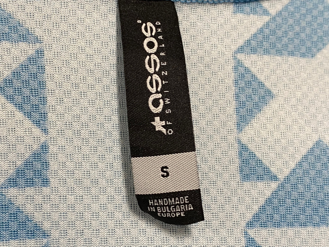 JL087 アソス assos DIAMOND CRAZY SS JERSEY 半袖 サイクルジャージ 水色 青 S