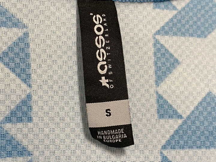 JL087 アソス assos DIAMOND CRAZY SS JERSEY 半袖 サイクルジャージ 水色 青 S