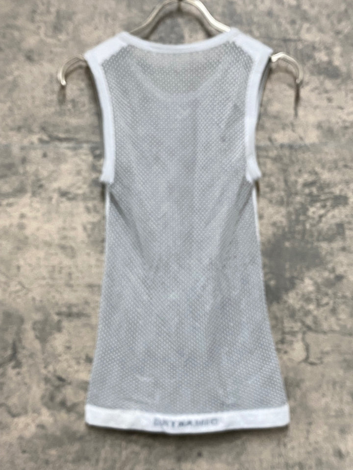 KC748 ミレー MILLET ノースリーブ ベースレイヤー 白 S/M メッシュ