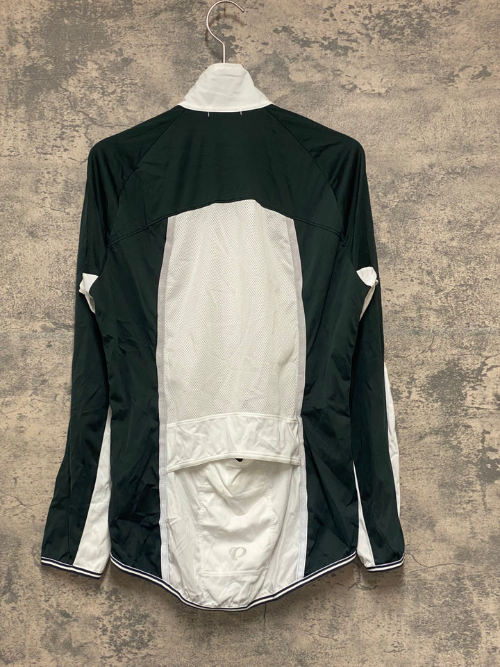 KA049 パールイズミ PEARL iZUMi 長袖 ウィンドブレーカー 白 黒 S