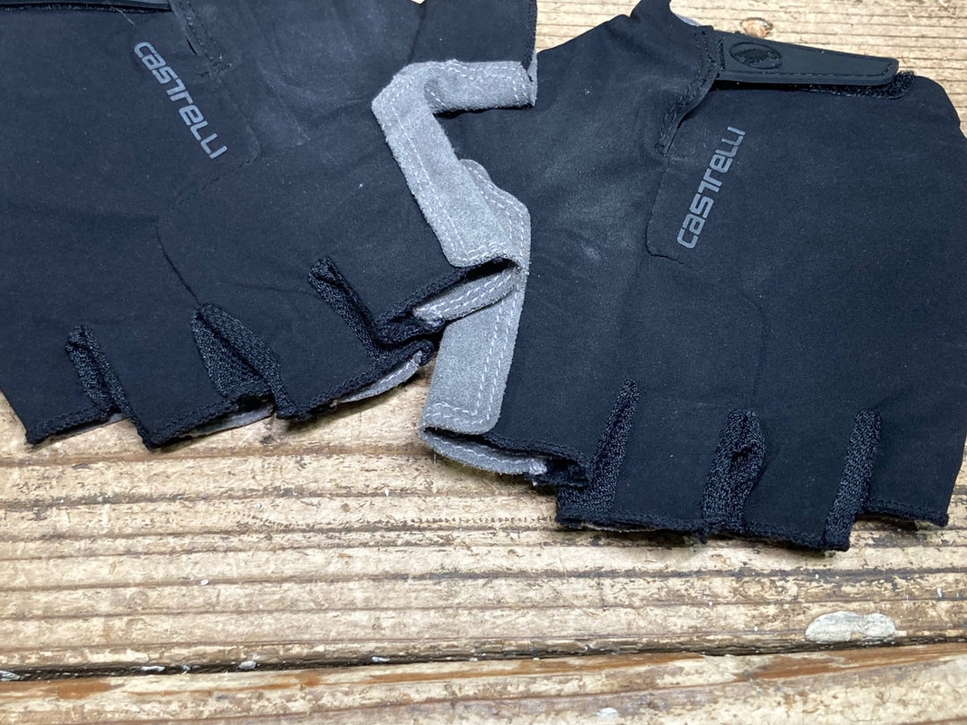 JH097 カステリ CASTELLI 指切りグローブ 黒 XL