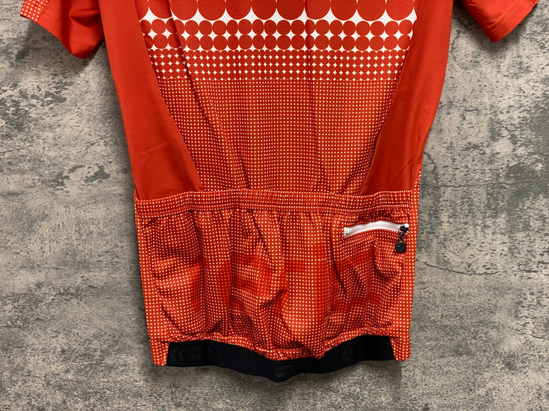 JV968 レリック reric Porca Standerd Jersey 半袖サイクルジャージ オレンジ S