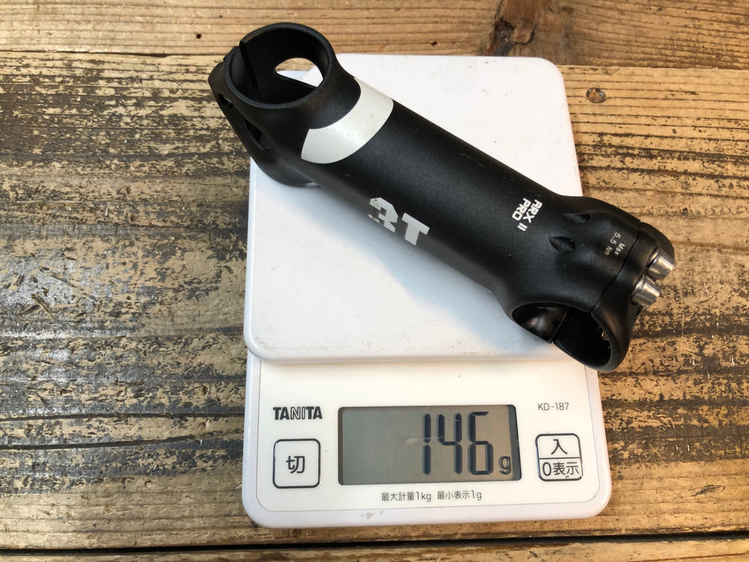 JM340 3T ARXⅡ PRO アルミ ステム 黒 110mm Φ31.8 OS 6°