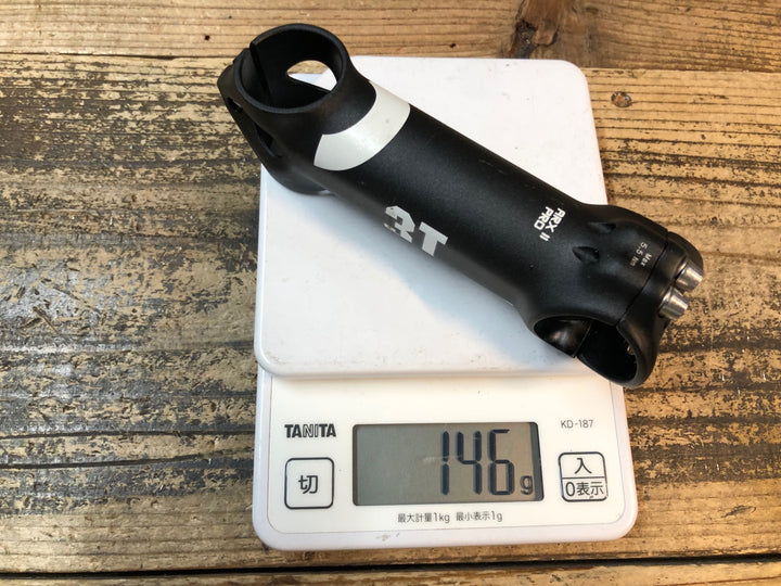 JM340 3T ARXⅡ PRO アルミ ステム 黒 110mm Φ31.8 OS 6°