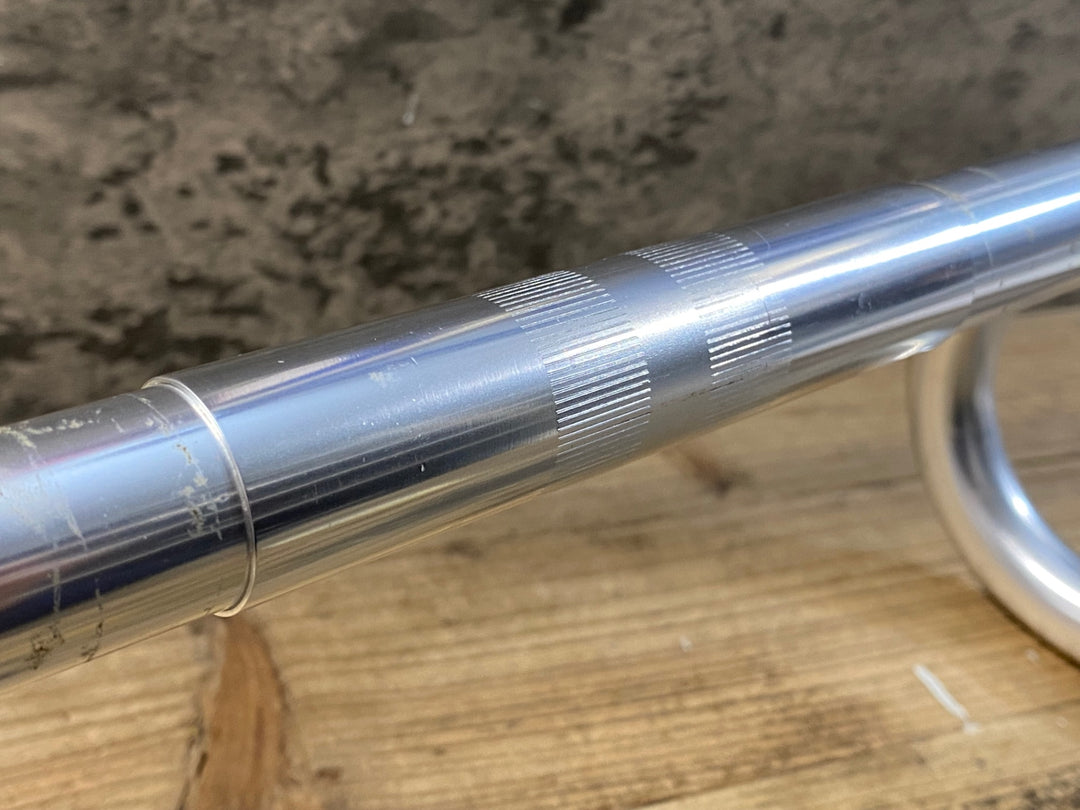 JZ154 日東 NITTO Mod185 アルミ ドロップハンドル 420mmブラケット部C-C Φ26.0mm シルバー