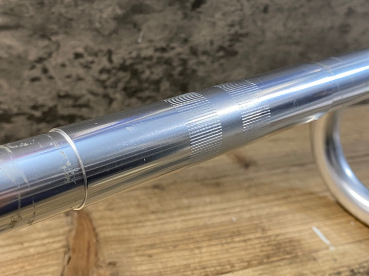JZ154 日東 NITTO Mod185 アルミ ドロップハンドル 420mmブラケット部C-C Φ26.0mm シルバー