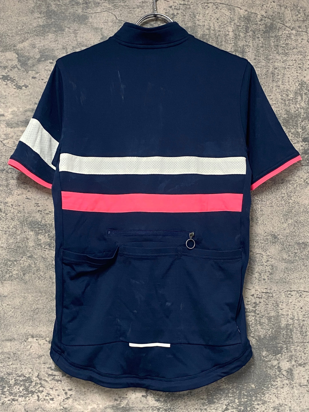 KI169 ラファ Rapha BREVET JERSEY 長袖 サイクルジャージ ネイビー M ※反射部劣化,汚れ
