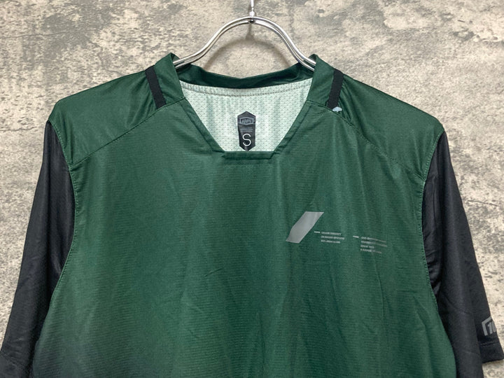 KI307 100％ Celium 半袖 Tシャツ 深緑 黒 S