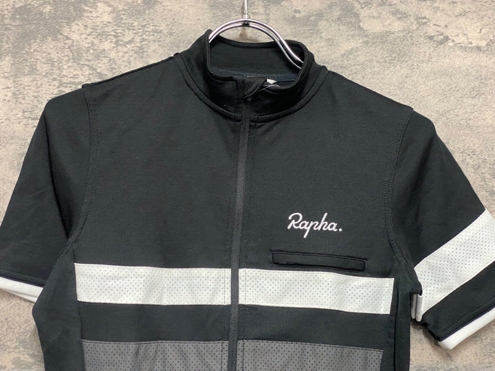 JV173 ラファ Rapha MEN'S SS TRAINING BREVET JERSEY 半袖 サイクルジャージ 黒 XS