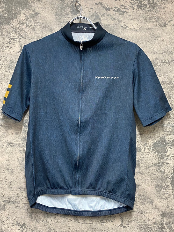 KI963 カペルミュール kapelmuur 半袖 サイクルジャージ 紺 ASIA L