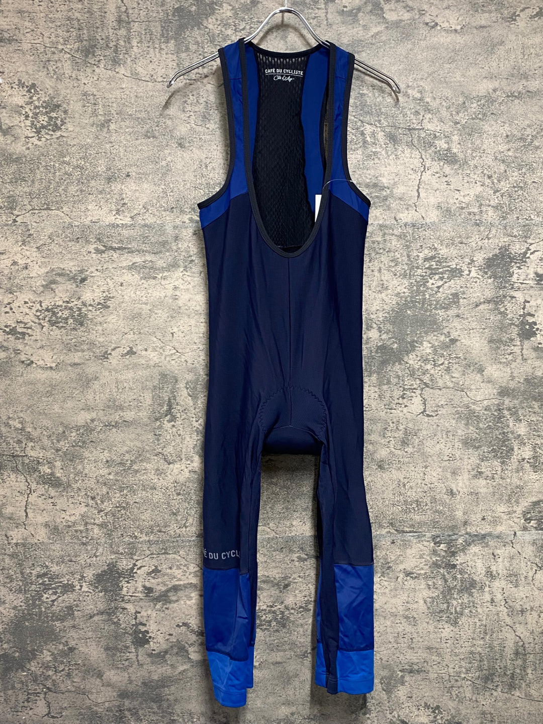 JU494 カフェドシクリステ Cafe du Cycliste ADRIENNE MAN ビブタイツ 紺 L 裏起毛