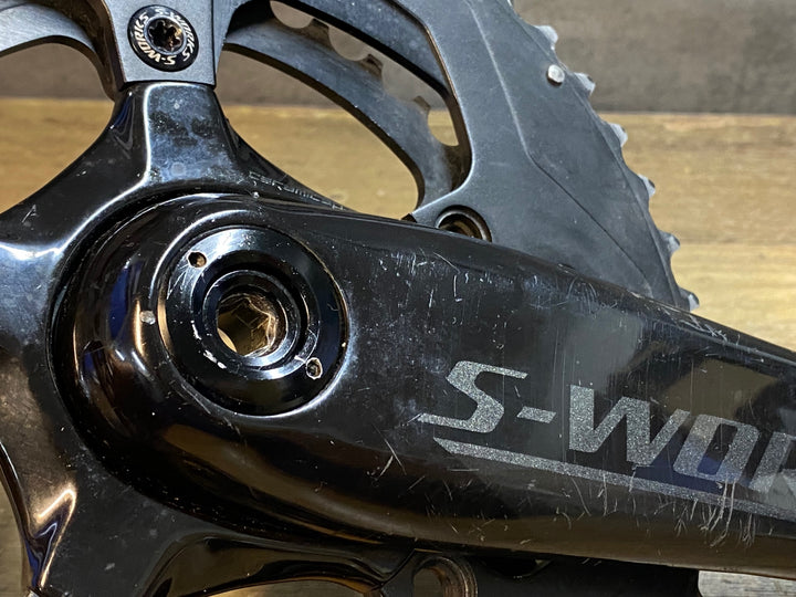 JP706 スペシャライズド SPECIALIZED S-WORKS POWER CRANKS DUAL Ｗ パワーメーター クランクセット 170mm 52/36T ※右側接続不可の為ジャンク