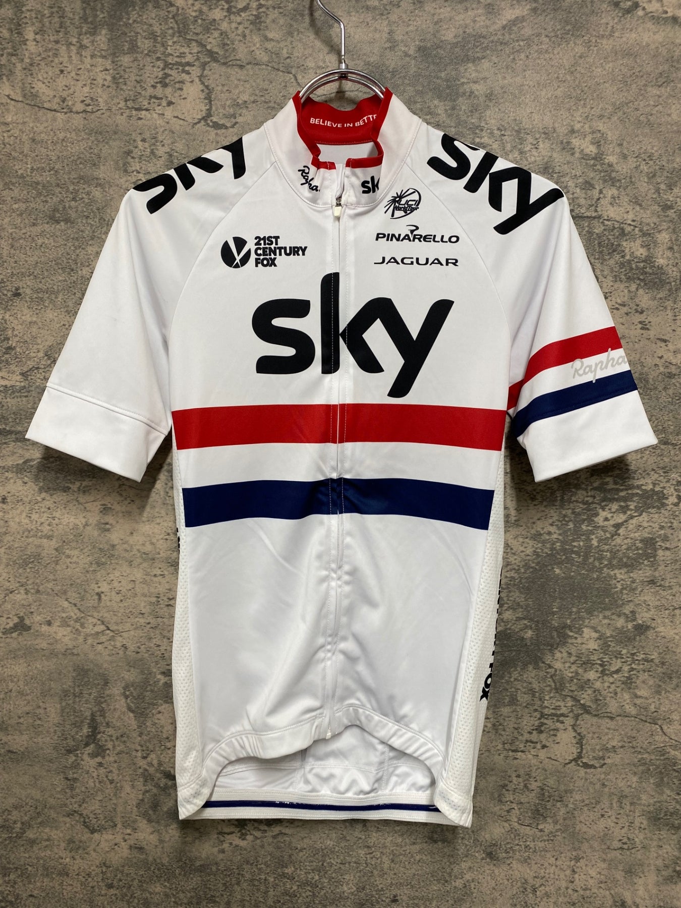 JF407 ラファ Rapha TEAM SKY 半袖 サイクルジャージ 白 XS – BICI