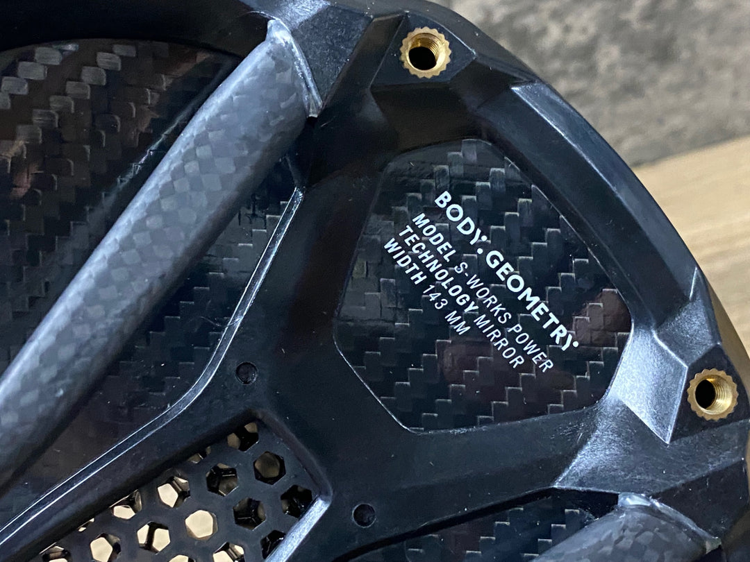 KI323 スペシャライズド SPECIALIZED S-WORKS POWER MIRROR サドル 黒 143mm カーボンレール