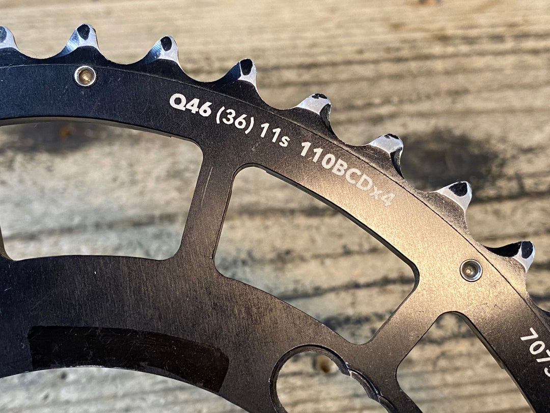 JS059 ローター ROTOR QRINGS アウター 楕円チェーンリング 46T 11S 110BCD