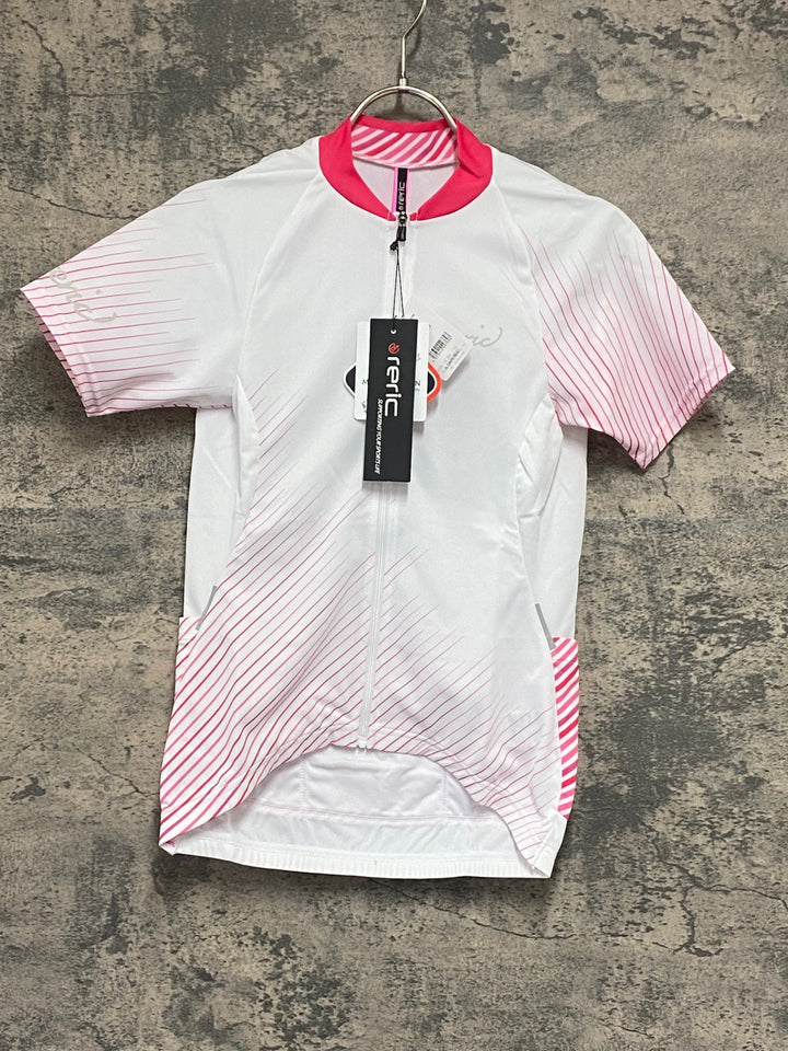 JW014 レリック reric Women's Himalia SS Jersey 半袖 サイクルジャージ S 白 レディース
